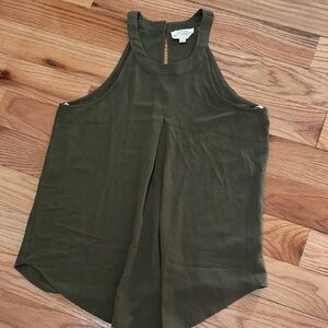 Sweet Wanderer Olive Green Tank Top